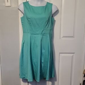 Elegant Teal Sleeveless Dress